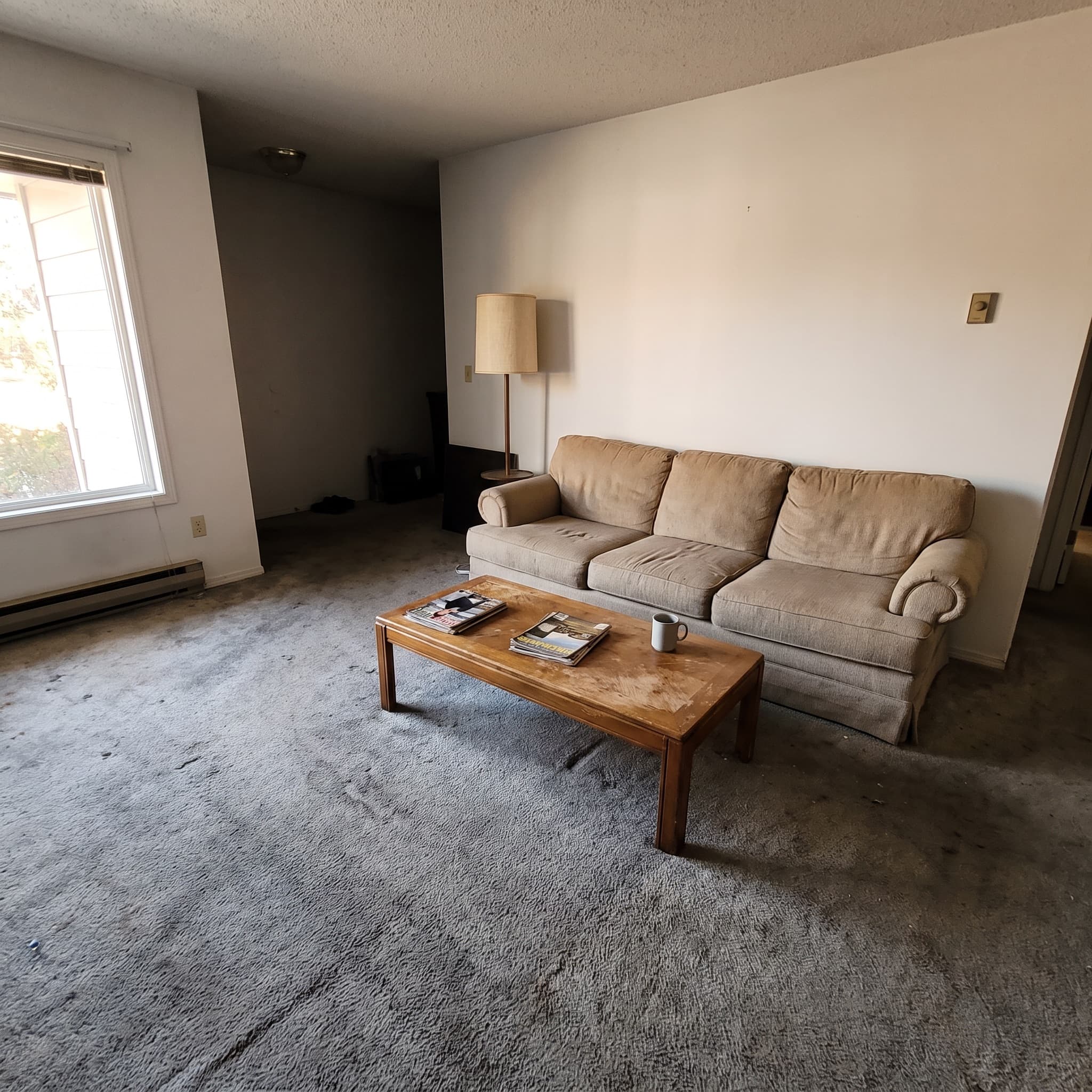 A customer's living room, uploaded as-is